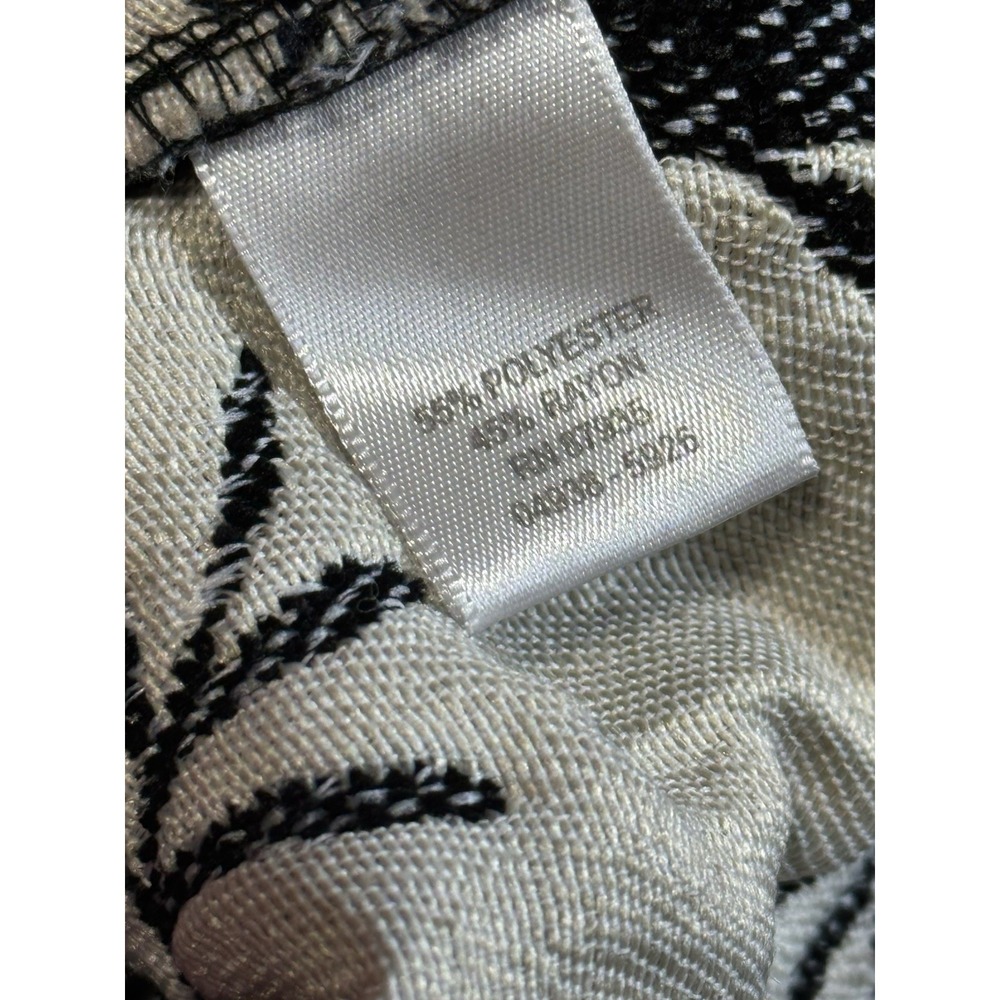 Christopher Banks Patchwork Blazer‎ Jacket Black White Gray Women's M - Picture 4 of 9